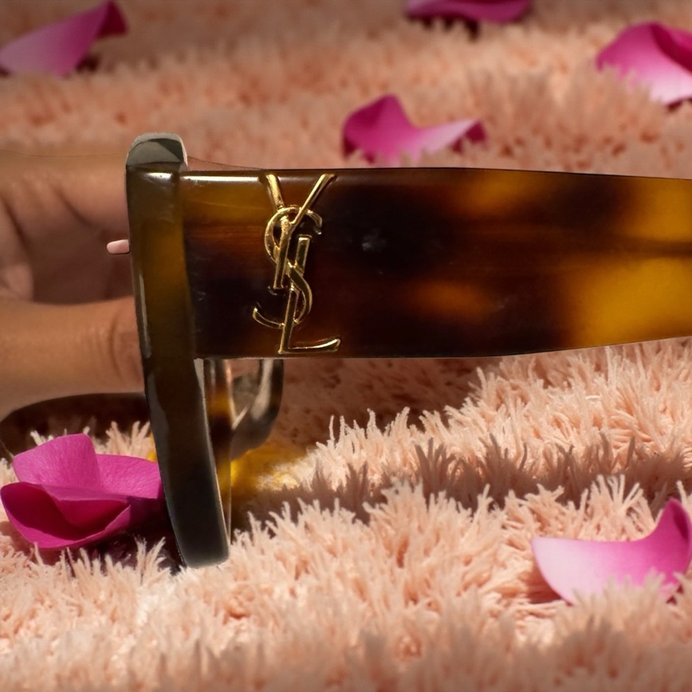 Saint Laurent Tortoise Shell Sunglasses - Picture 9 of 11
